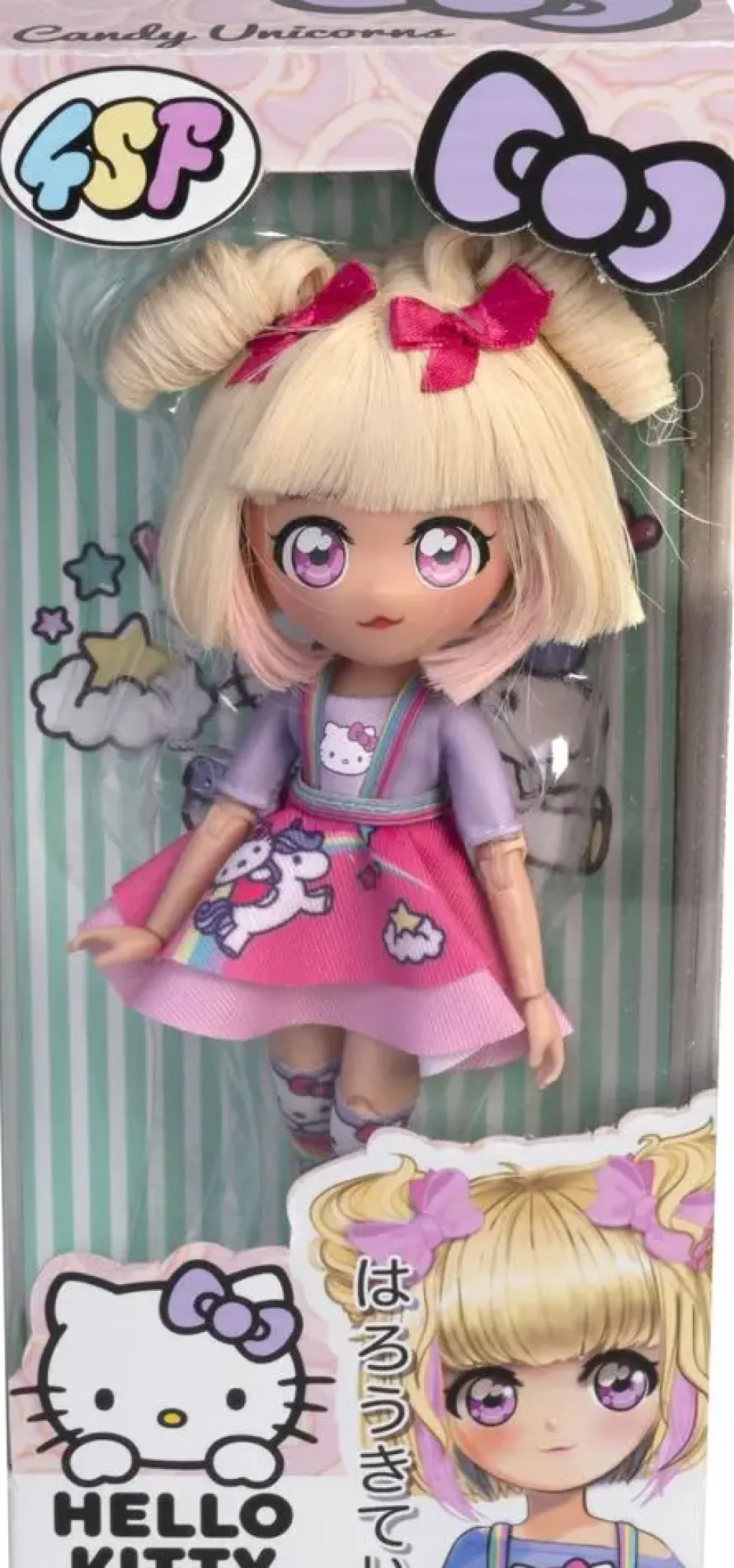HELLO KITTY - POUPEE ARTICULEE 4SF CANDY UNICORN
