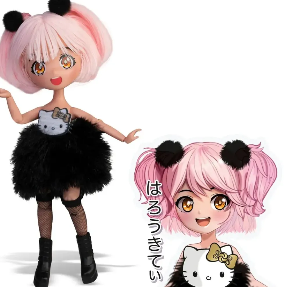 HELLO KITTY - POUPEE ARTICULEE 4SF GOLDEN DIVA