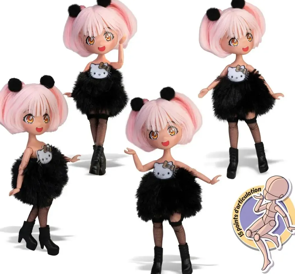 HELLO KITTY - POUPEE ARTICULEE 4SF GOLDEN DIVA