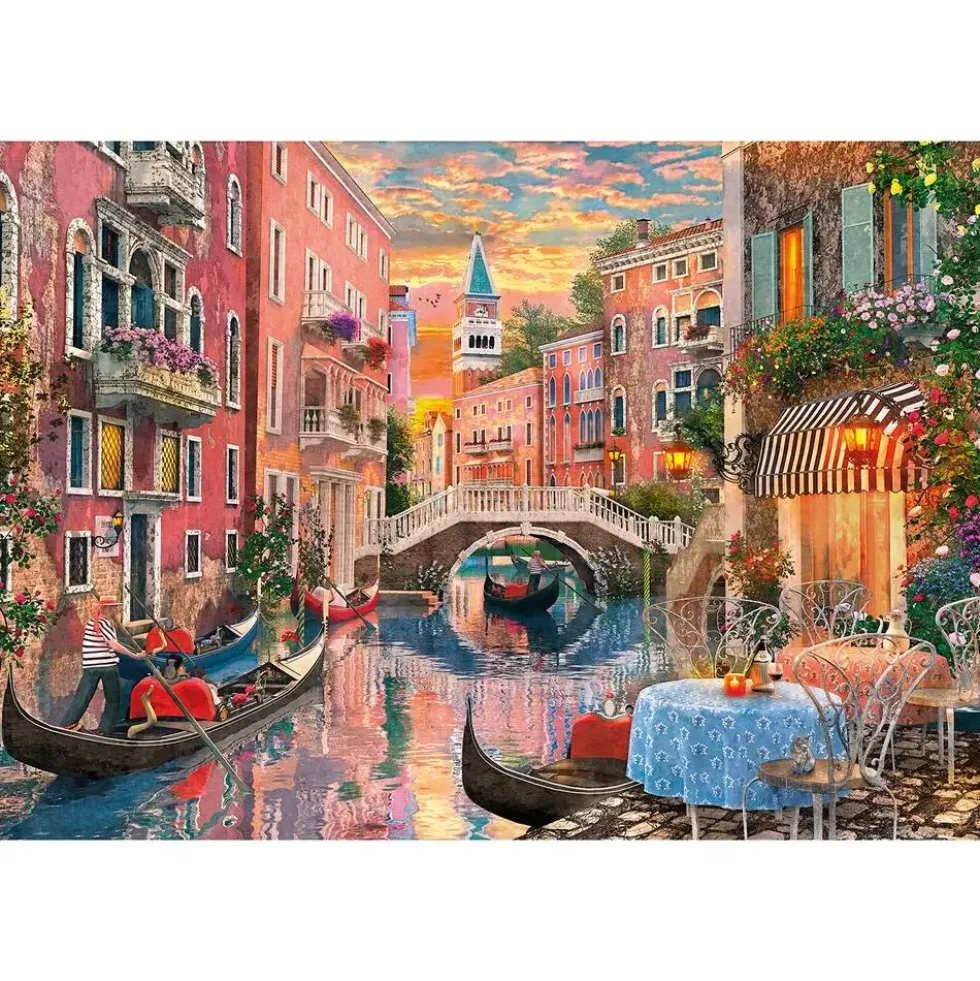 HIGH QUALITY - PUZZLE 6000 PIECES VENICE EVENING SUNSET