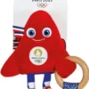 HOCHET AVEC ANNEAU EN BOIS- MASCOTTE JEUX OLYMPIQUES PARIS 2024 - 17 CM