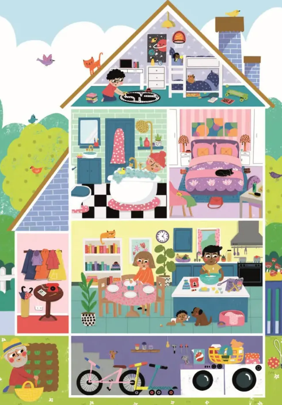 HOME SWEET HOME - PUZZLE 104 PIECES MAXI