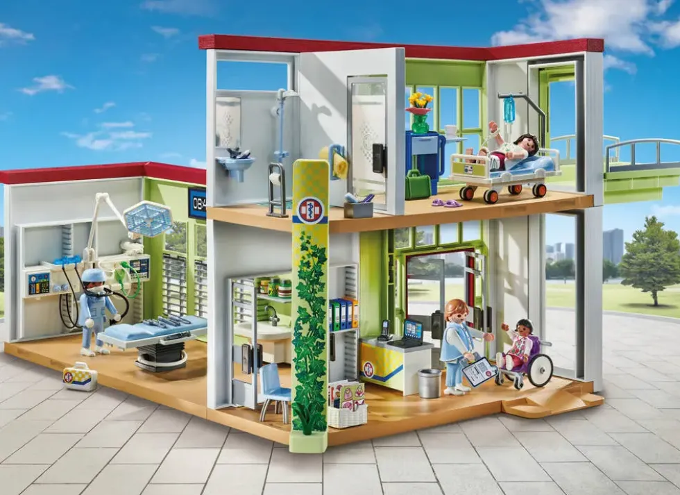 HOPITAL AMENAGE AVEC TOIT VEGETAL - 71615