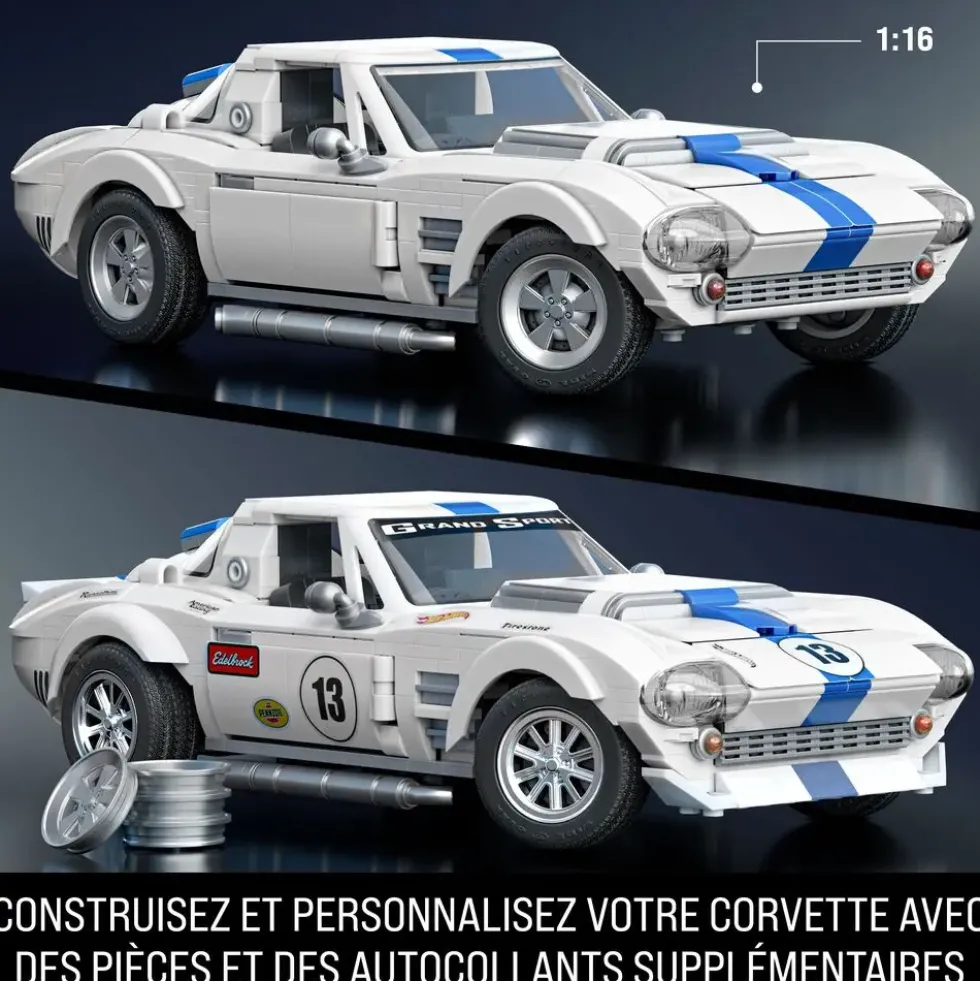 HOT WHEELS - MATTEL BRICK SHOP - CORVETTE GRAND SPORT