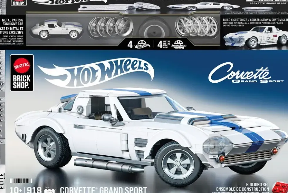 HOT WHEELS - MATTEL BRICK SHOP - CORVETTE GRAND SPORT