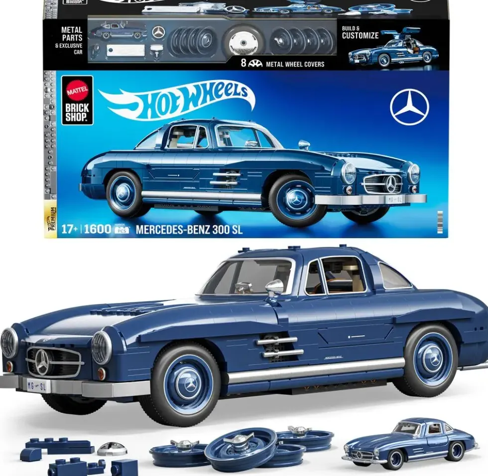 HOT WHEELS - MATTEL BRICK SHOP - MERCEDES 300 SL