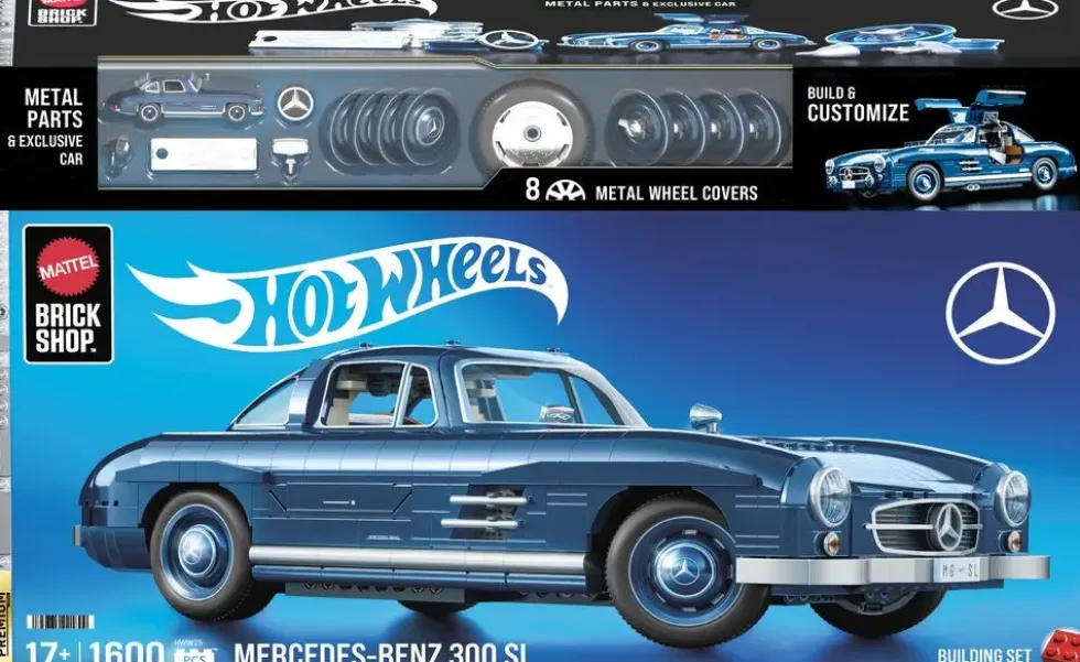 HOT WHEELS - MATTEL BRICK SHOP - MERCEDES 300 SL