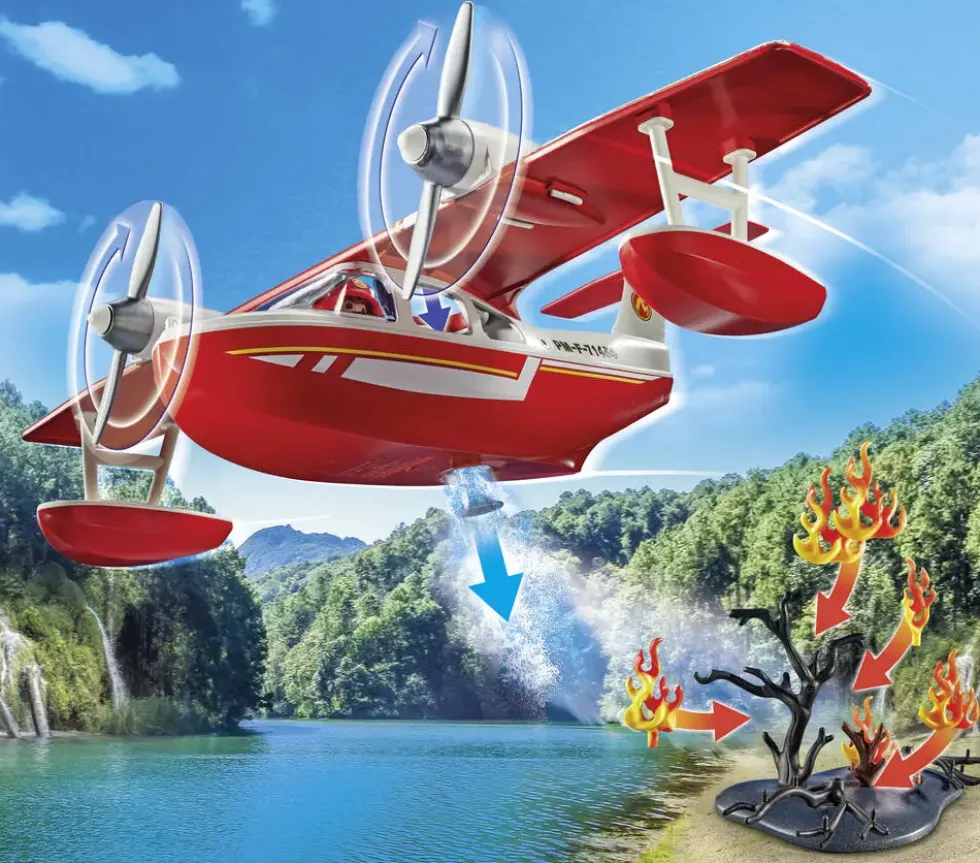 HYDRAVION AVEC POMPIER - 71463