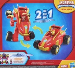 IRON MAN AND HIS AWESOME FRIENDS - FIGURINE ARMURE ET VEHICULE 2-EN-1 - IRON MAN