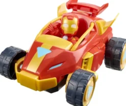 IRON MAN AND HIS AWESOME FRIENDS - FIGURINE ARMURE ET VEHICULE 2-EN-1 - IRON MAN