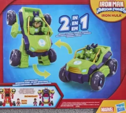 IRON MAN AND HIS AWESOME FRIENDS - FIGURINE ARMURE ET VEHICULE 2-EN-1 - IRON HULK