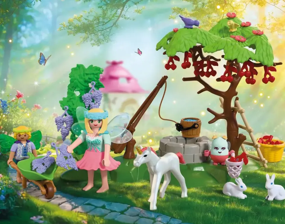JARDIN FEERIQUE AVEC BEBE LICORNE 72215