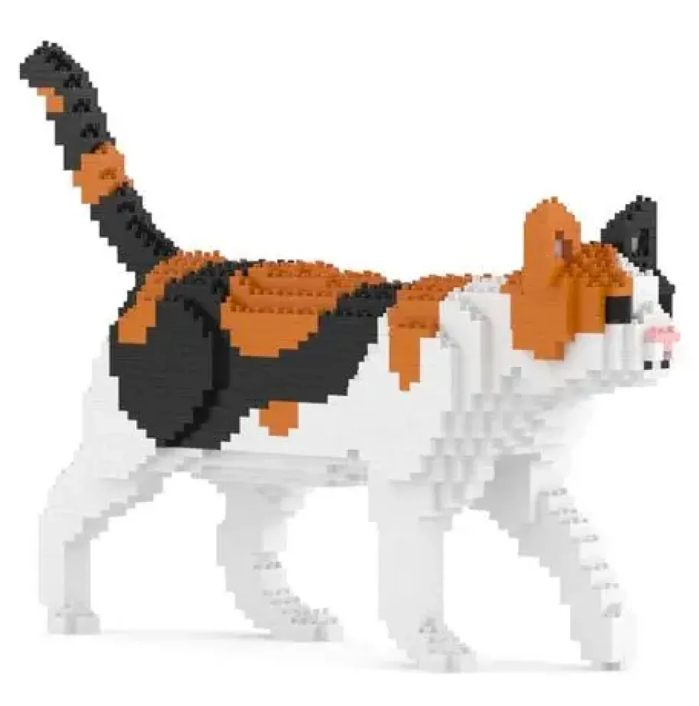 JEKCA BLOCS DE CONSTRUCTION - CHAT CALICO QUI MARCHE