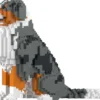 JEKCA BLOCS DE CONSTRUCTION -CHIEN BERGER AUSTRALIEN BLEU MERLE