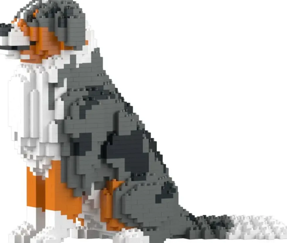 JEKCA BLOCS DE CONSTRUCTION -CHIEN BERGER AUSTRALIEN BLEU MERLE