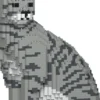 JEKCA BLOCS DE CONSTRUCTION -CHAT TIGRE GRIS CLAIR ASSIS