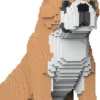 JEKCA BLOCS DE CONSTRUCTION -CHIEN BULLDOG ANGLAIS (4 EN 1) BEIGE STANDARD