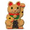 JEKCA BLOCS DE CONSTRUCTION -CHAT PORTE-BONHEUR MANEKI NEKO BEIGE
