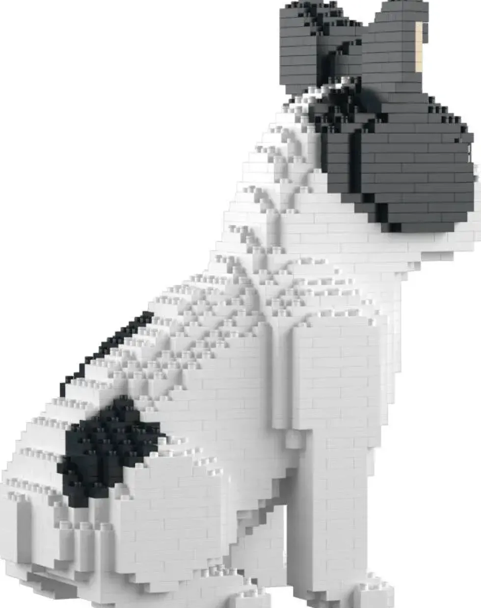 JEKCA - BLOCS DE CONSTRUCTION -CHIEN BOULEDOGUE FRANCAIS ASSIS CAILLE NOIR