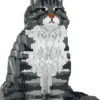 JEKCA BLOCS DE CONSTRUCTION -CHAT MAINE COON GRIS ASSIS