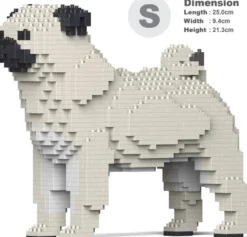 JEKCA BLOCS DE CONSTRUCTION -CHIEN CARLIN CREME