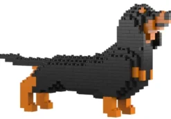 JEKCA BLOCS DE CONSTRUCTION - MINI TECKEL NOIR ET FEU