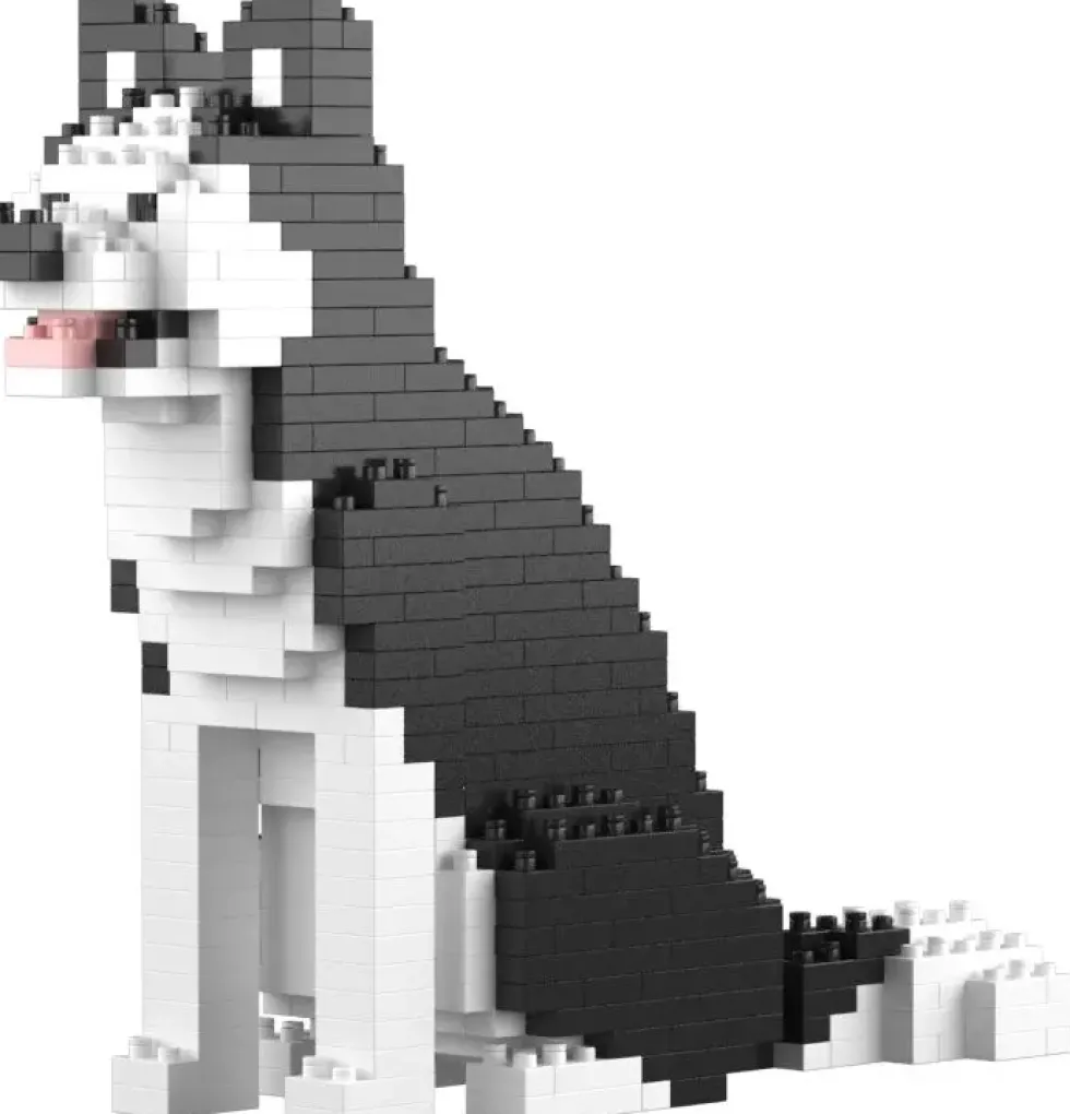 JEKCA BLOCS DE CONSTRUCTION - MINI HUSKY NOIR