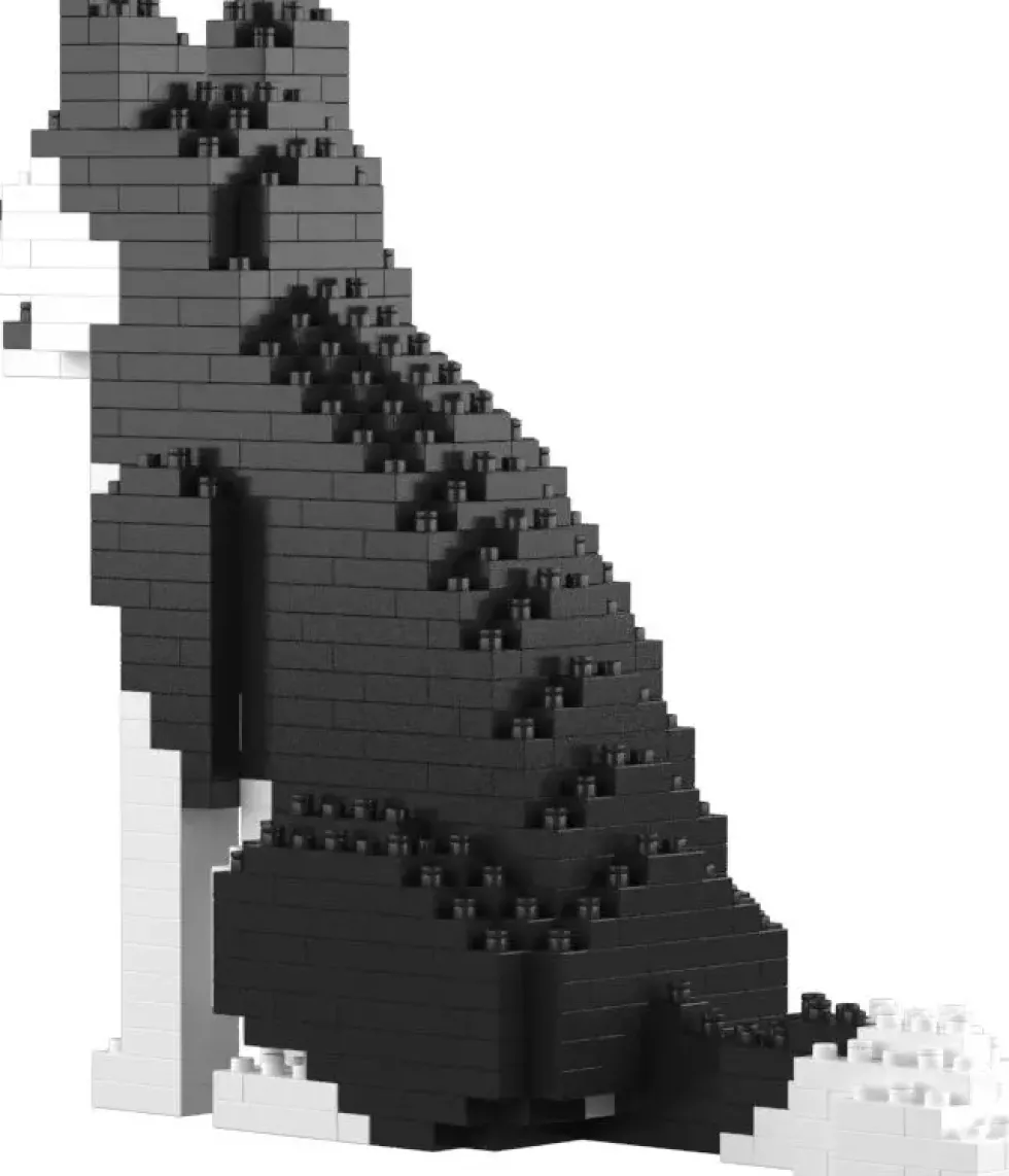 JEKCA BLOCS DE CONSTRUCTION - MINI HUSKY NOIR