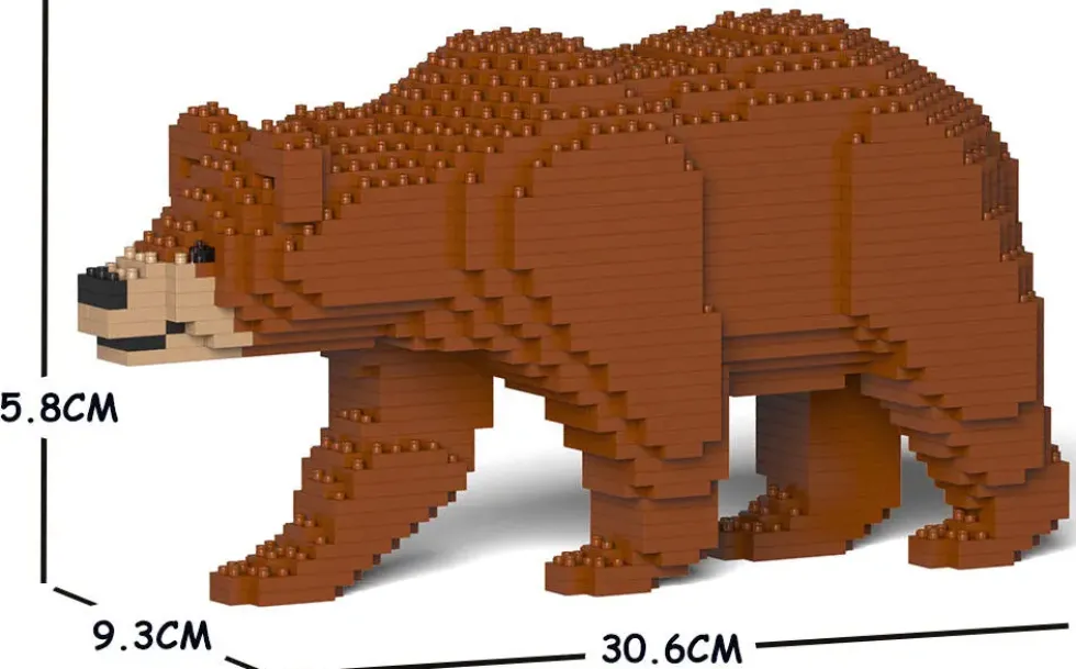 JEKCA BLOCS DE CONSTRUCTION -OURS MARRON