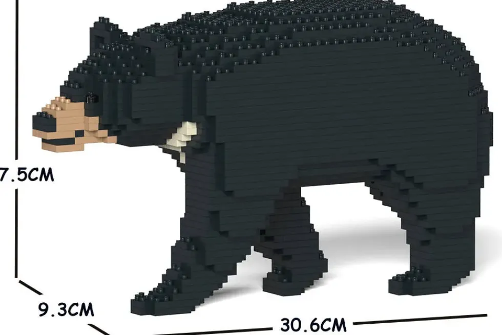 JEKCA BLOCS DE CONSTRUCTION -OURS NOIR COL BLANC