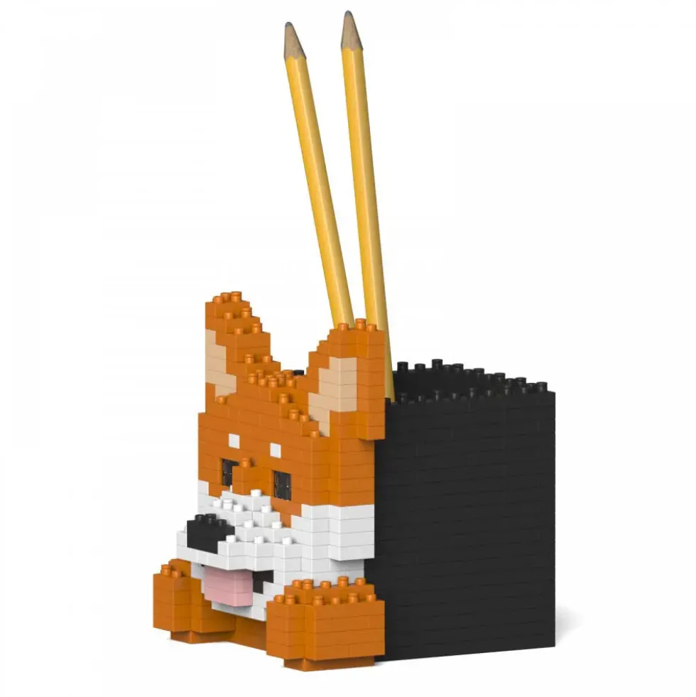 JEKCA BLOCS DE CONSTRUCTION -POT A CRAYON SHIBA