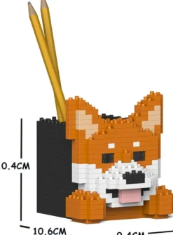 JEKCA BLOCS DE CONSTRUCTION -POT A CRAYON SHIBA