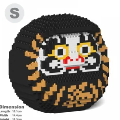 JEKCA BLOCS DE CONSTRUCTION -POUPEE DARUMA 1 NOIRE