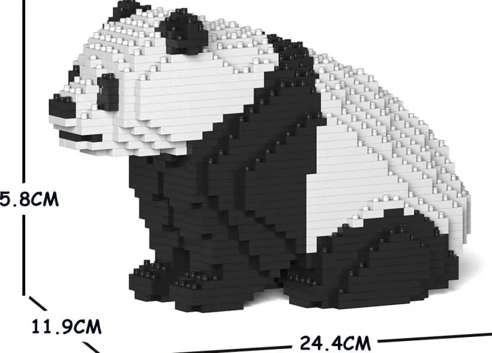 JEKCA BLOCS DE CONSTRUCTION -PANDA ACCROUPI
