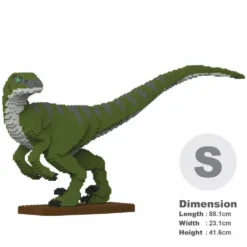 JEKCA BLOCS DE CONSTRUCTION -VELOCIRAPTOR VERT