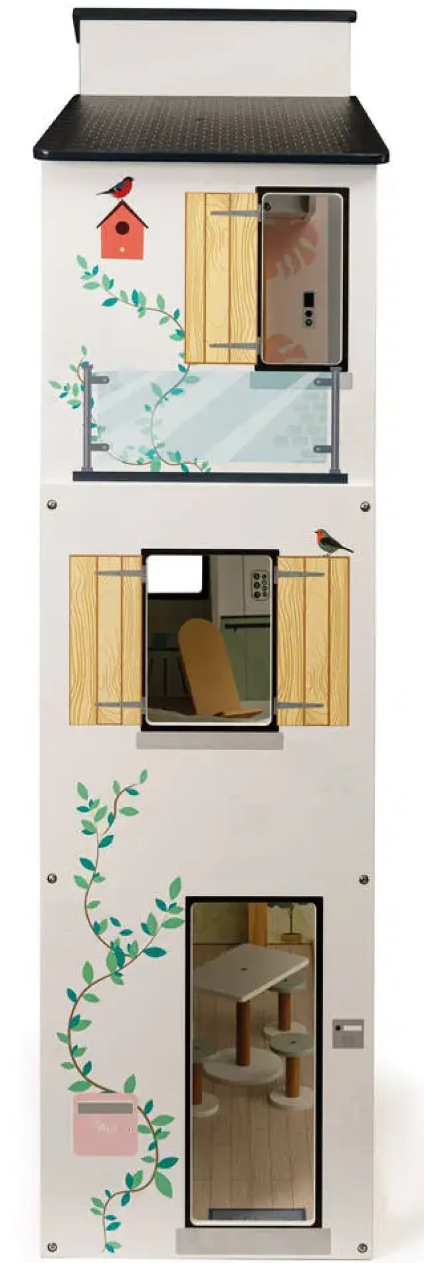JENNY - MAISON DE POUPEE MANNEQUIN EN BOIS