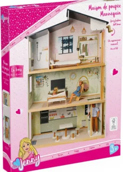 JENNY - MAISON DE POUPEE MANNEQUIN EN BOIS