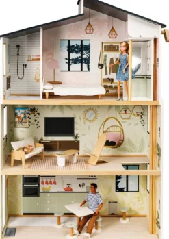 JENNY - MAISON DE POUPEE MANNEQUIN EN BOIS