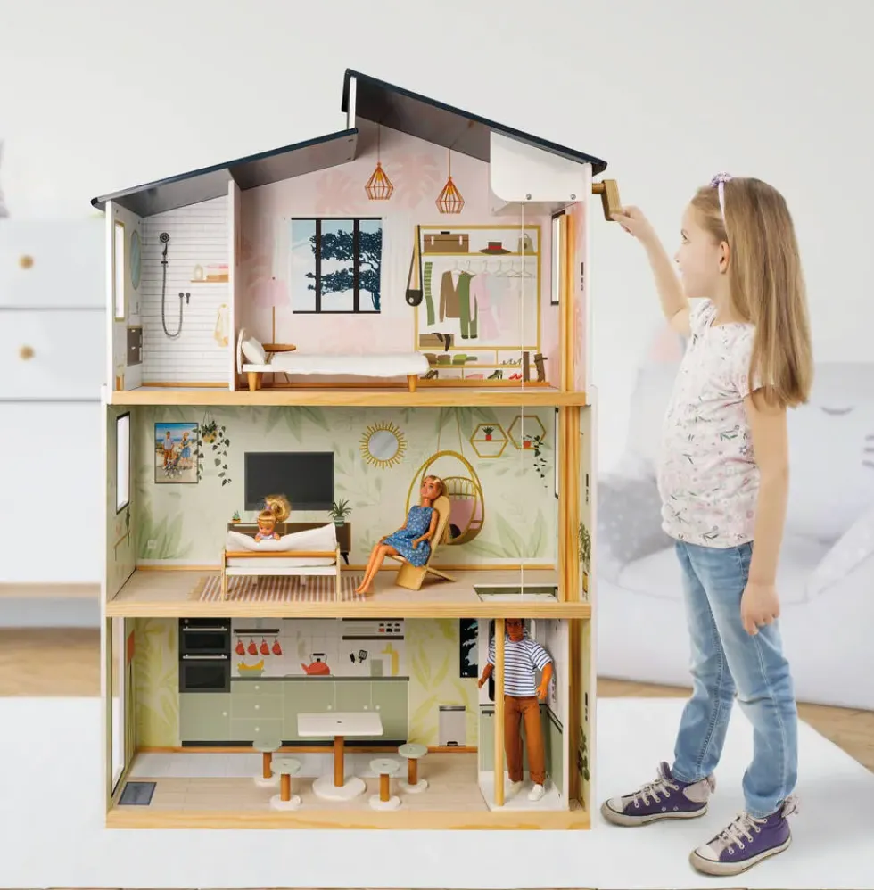 JENNY - MAISON DE POUPEE MANNEQUIN EN BOIS