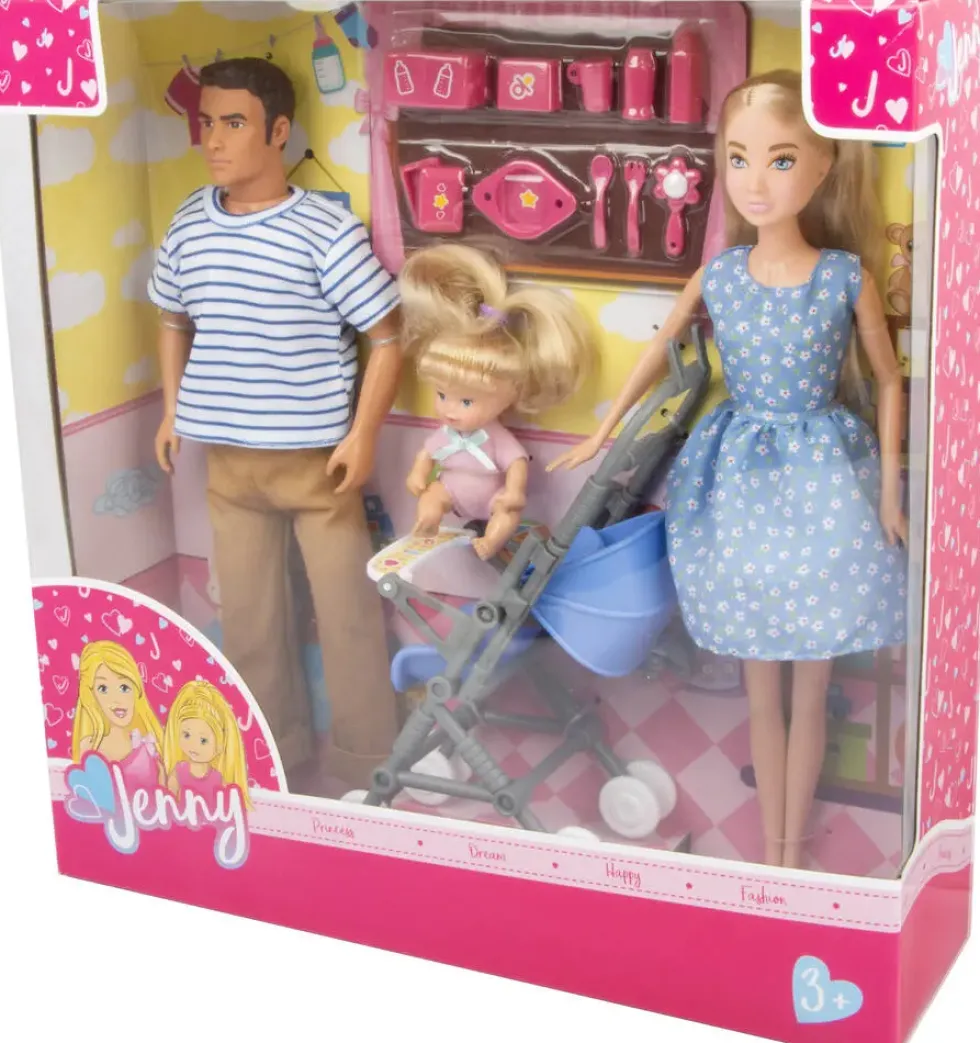JENNY - POUPEE BALADE EN FAMILLE 29 CM