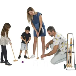 JEU DE CROQUET JUNIOR ET ADULTE - 6 JOUEURS