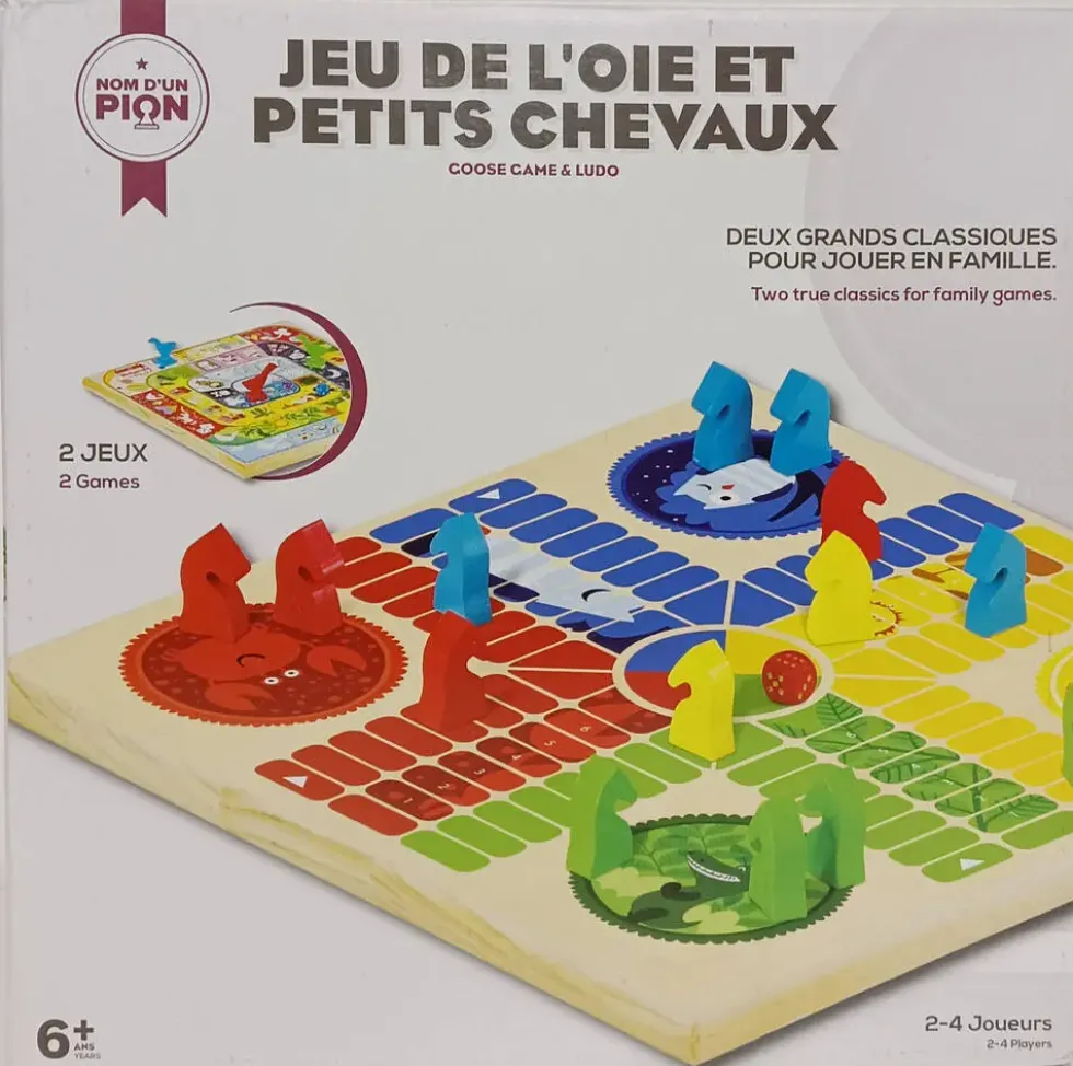 JEU DE L'OIE ET PETITS CHEVAUX