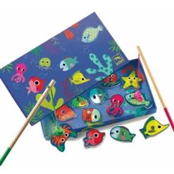 JEU DE PECHE A LA LIGNE COLORE