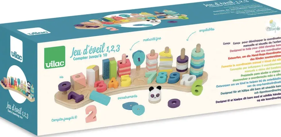 JEU D'EVEIL 1-2-3… EN BOIS