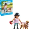 JEUNE FILLE ROLLEUSE AVEC RETRIEVER - 71739