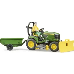 JOHN DEERE - COFFRET BWORLD TRACTEUR TONDEUSE 1:16