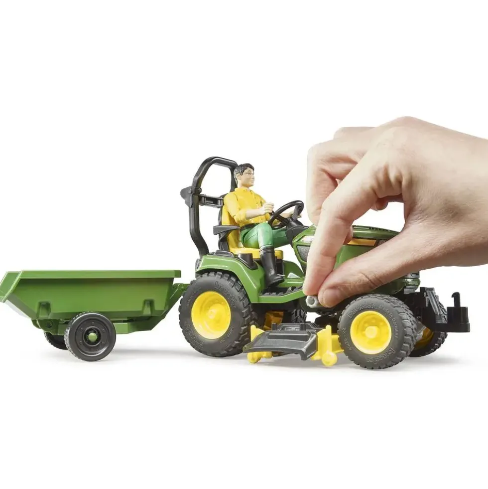 JOHN DEERE - COFFRET BWORLD TRACTEUR TONDEUSE 1:16