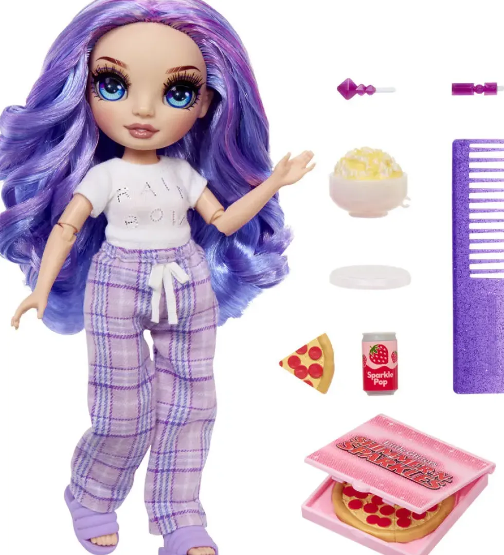 JUNIOR HIGH - POUPEE MANNEQUIN 22CM - VIOLET PYJAMA PARTY