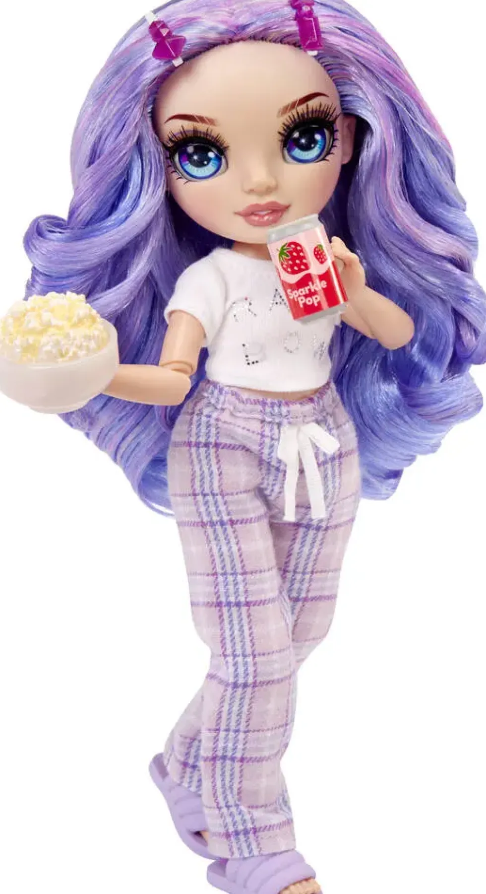 JUNIOR HIGH - POUPEE MANNEQUIN 22CM - VIOLET PYJAMA PARTY