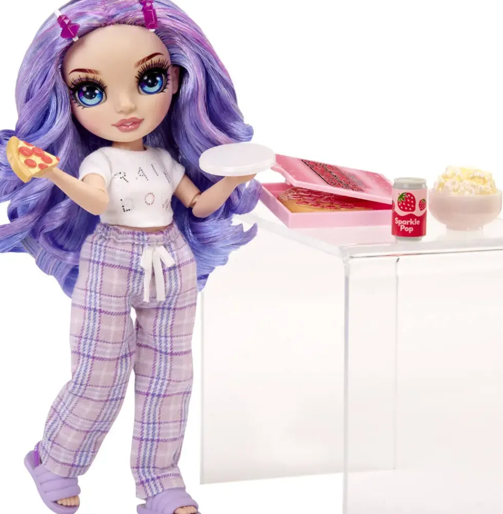 JUNIOR HIGH - POUPEE MANNEQUIN 22CM - VIOLET PYJAMA PARTY